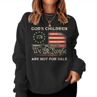 Gods Children Are Not For Sale Vintage Gods Children Women Sweatshirt | Mazezy