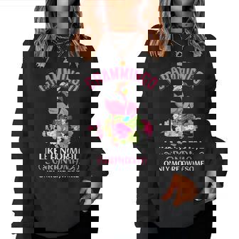 Grammingo Like A Normal Grandma Only More Awesome Design Women Crewneck Graphic Sweatshirt - Thegiftio UK