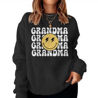 Grandma One Happy Dude Birthday Theme Family Matching Women Sweatshirt | Mazezy