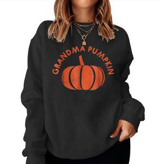 Grandma Pumpkin Family For Autumn Fall Halloween For Grandma Women Sweatshirt | Mazezy