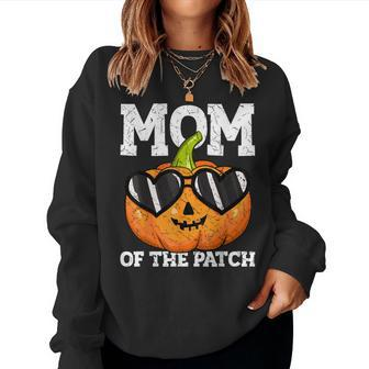 Halloween Mom Of The Patch Mama Mother Mommy Pumpkin Women Sweatshirt - Seseable