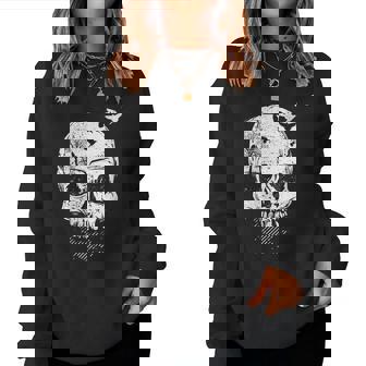 Halloween Skull Decor Vintage Gothic Costume Men Or Women Women Sweatshirt | Mazezy