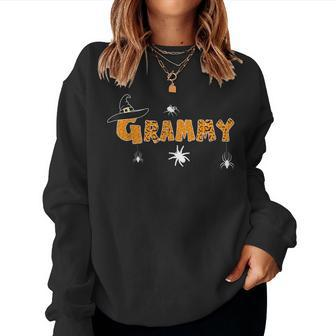 Halloween Witches Hat Boo Scary Grammy Grandma Sweatshirt | Mazezy