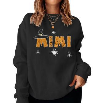 Halloween Witches Hat Boo Scary Mimi Grandma Women Sweatshirt | Mazezy CA