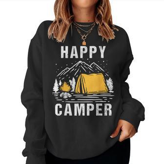 Happy Camper Camping Rv Camping For Men Women And Kids Camping Women Sweatshirt | Mazezy
