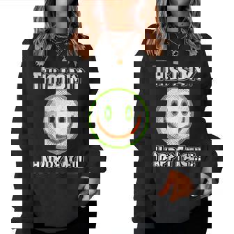 Happy Face Scary Joke Comic Book Character Villain Style Women Sweatshirt | Mazezy