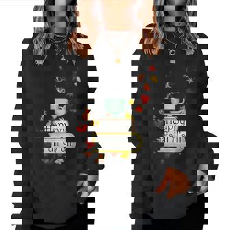 Happy Fall Yall Fall For Lover Of Books & Coffee For Coffee Lovers Women Sweatshirt | Mazezy