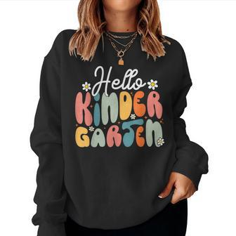 Hello Kindergarten Back To School For Teachers Students Women Sweatshirt | Mazezy