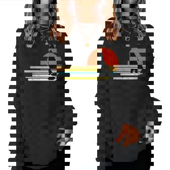 Howling Wolf Sunset Retro Stripes Vintage Halloween For Wolf Lovers Sweatshirt | Mazezy