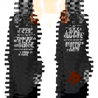Husband Saying Its Not Easy Being My Wifes Arm Candy Women Sweatshirt | Mazezy