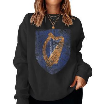 Irish Pride Coat - Of Arms Of Ireland Heritage Celtic Women Sweatshirt | Mazezy