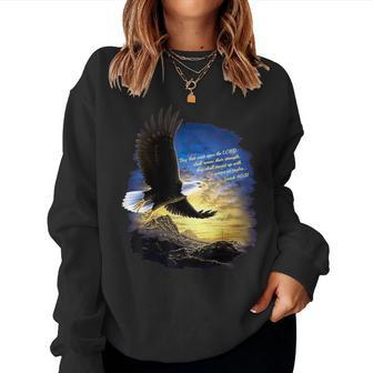 Isaiah 4031 Mount Up Wings As Eagles Christian Bible Verse Women Sweatshirt - Monsterry DE