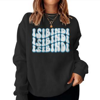 Isibindi Groovy Wavy Style School Spirit Wear Women Sweatshirt - Seseable