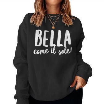 Words In Italian Women Sweatshirt | Mazezy