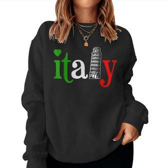 Italy Lovers Italian Flag Italia For MenWomenYouthKid Women Sweatshirt | Mazezy