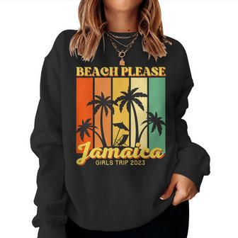 Jamaica Girls Trip 2023 Matching Vacation For Women Sweatshirt - Seseable