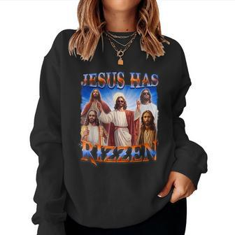 Jesus Has Rizzen Christian Men Women Bible Faith Women Sweatshirt - Monsterry UK
