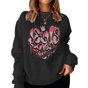 Jesus Loves You John 316 Christian Jesus Loves You Women Sweatshirt | Mazezy AU
