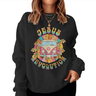Jesus Revolution Christian Easter Day Religious Women Sweatshirt - Monsterry UK