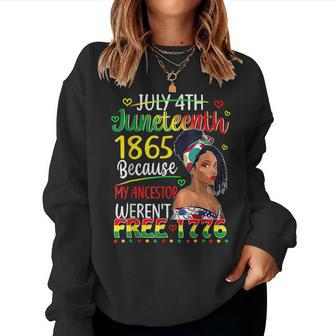 Junenth African American Black Women Queen Curly Hair Women Sweatshirt | Mazezy