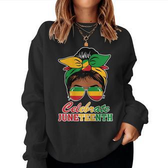 Junenth Celebrations Women Day Black History 1865 Women Crewneck Graphic Sweatshirt - Seseable