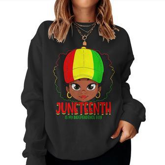 Junenth Is My Independence Day Black Women Black Pride Women Crewneck Graphic Sweatshirt - Seseable