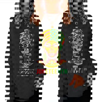 Junenth Locd Hair Black Women Remembering My Ancestors Sweatshirt | Mazezy