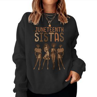 Junenth Sistas African Black History Melanin Women Girls Women Sweatshirt | Mazezy