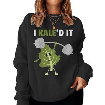 Kaled It Cute Vegetarian Gym Teacher Veggies Vegan Women Sweatshirt | Mazezy UK