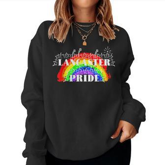 Lancaster Pride Rainbow For Gay Pride Women Sweatshirt | Mazezy