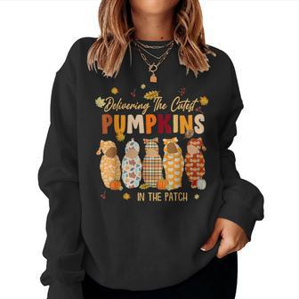 L&D Nurse Delivering The Cutest Pumpkins In The Patch Fall Women Sweatshirt - Monsterry