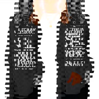 A Legendary Sl Worker Has Retired Slworker Retirement Women Sweatshirt | Mazezy