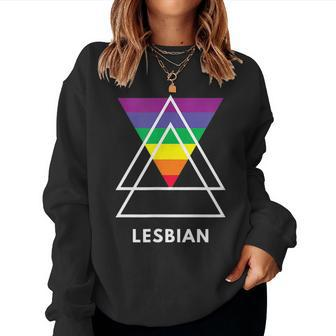 Lesbian Gay Pride Rainbow Lgbtq Sapphic Queer Dyke Women Women Sweatshirt | Mazezy