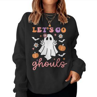 Let's Go Ghouls Ghost Halloween Costume Kid Girl Women Sweatshirt - Monsterry
