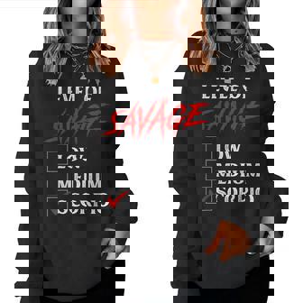 Level Of Savage Scorpio Zodiac Queen King Girl Women Sweatshirt | Mazezy