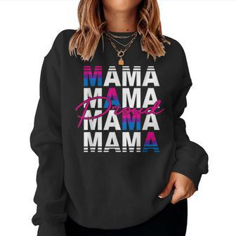 Lgbt Bisexual Proud Mama Lgbtq Pride Month Mom Bisexual Mom Women Sweatshirt | Mazezy
