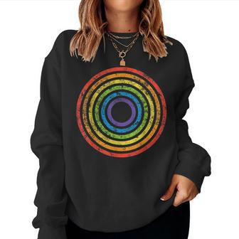 Lgbt Equality March Rally Protest Parade Rainbow Target Gay Women Sweatshirt | Mazezy
