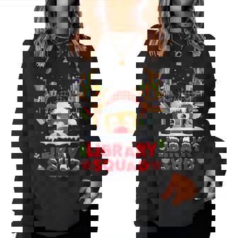 Library Squad Christmas Reindeer Book Lovers Women Girls Kid Reindeer Sweatshirt | Mazezy