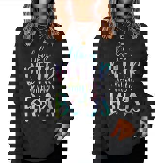 Life Is Better With My Boys Mom Of Boys Gifts Tie Dye Women Crewneck Graphic Sweatshirt | Seseable UK