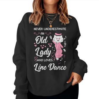 Line Dancing Choreographer Dance Teacher Grandma Dancer Women Sweatshirt | Mazezy