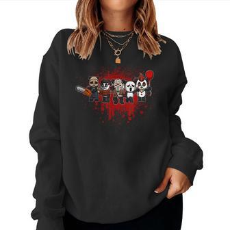 My Little Horror Crew Halloween Panda Bear Halloween Women Sweatshirt | Mazezy