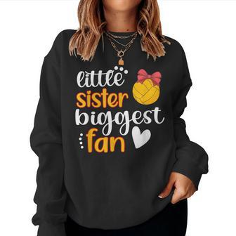 Little Sister Biggest Fan Water Polo Sister Water Polo Sis Women Sweatshirt | Mazezy CA
