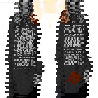 If Lost Or Drunk Please Return To Jennifer Drinking Women Sweatshirt | Seseable UK