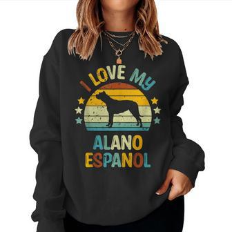 I Love My Alano Espanol Alano Espanol Men Women Sweatshirt | Mazezy