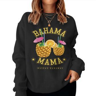 Love Bahama Mama Vintage Nassau Bahamas Beach Fan Women Crewneck Graphic Sweatshirt - Monsterry UK
