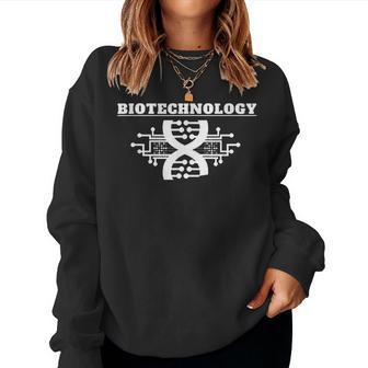 I Love Biotechnology Teacher Biotechnologist Women Sweatshirt | Mazezy