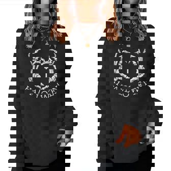 I Love Halloween Skeleton Heart October Fall Halloween Women Sweatshirt | Mazezy