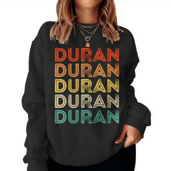 Love Heart Duran Vintage Style Black Duran Women Sweatshirt - Monsterry DE