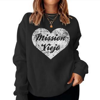 I Love Mission Viejo Cute California Hometown Women Sweatshirt | Mazezy