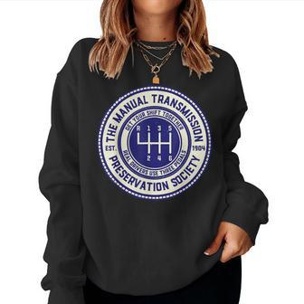 The Manual Transmission Preservation Society Women Sweatshirt - Monsterry AU